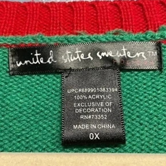 United States Sweaters Meowy Christmas Ugly Sweater Plus Size 0X - Picture 4 of 6